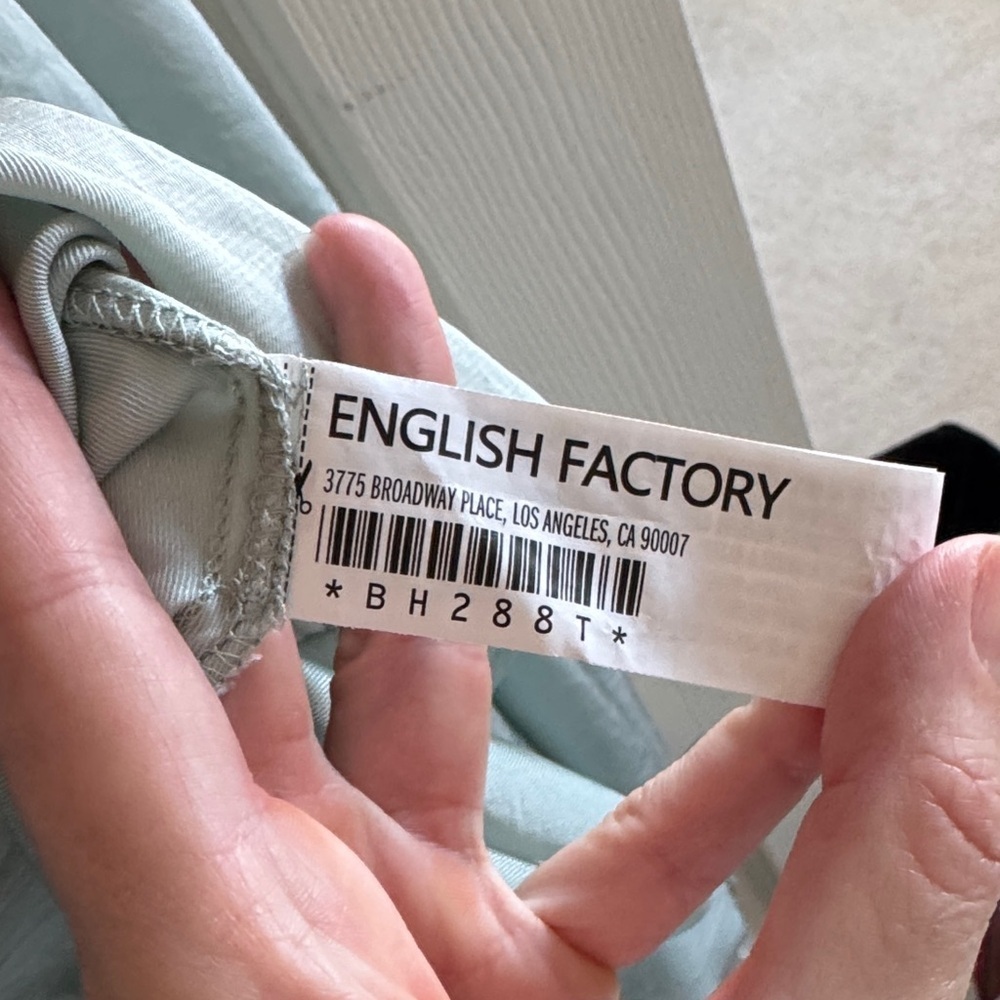English Factory Soft Blue Blouse - Picture 3 of 5